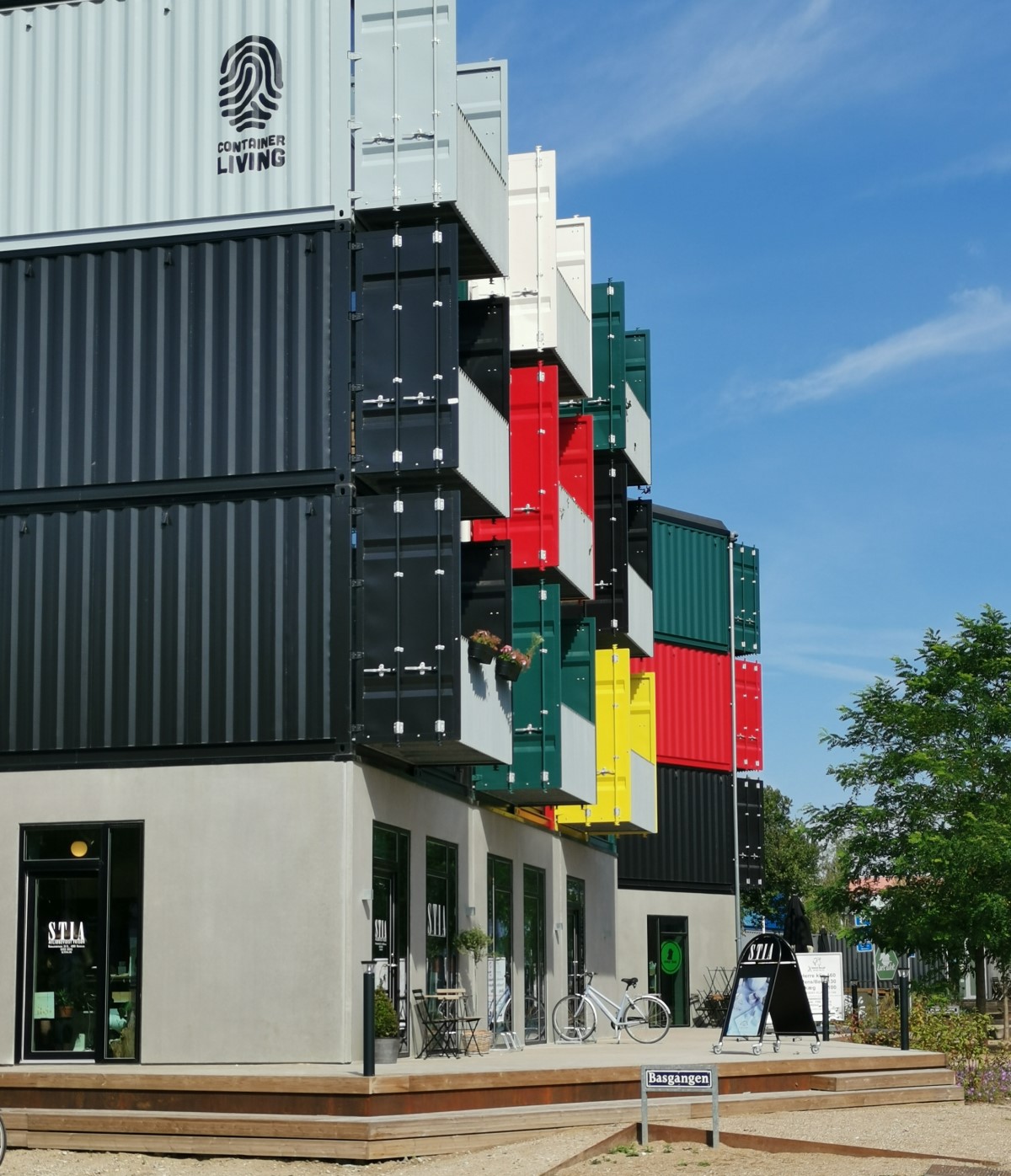 Containerby på Basgangen i Musicon