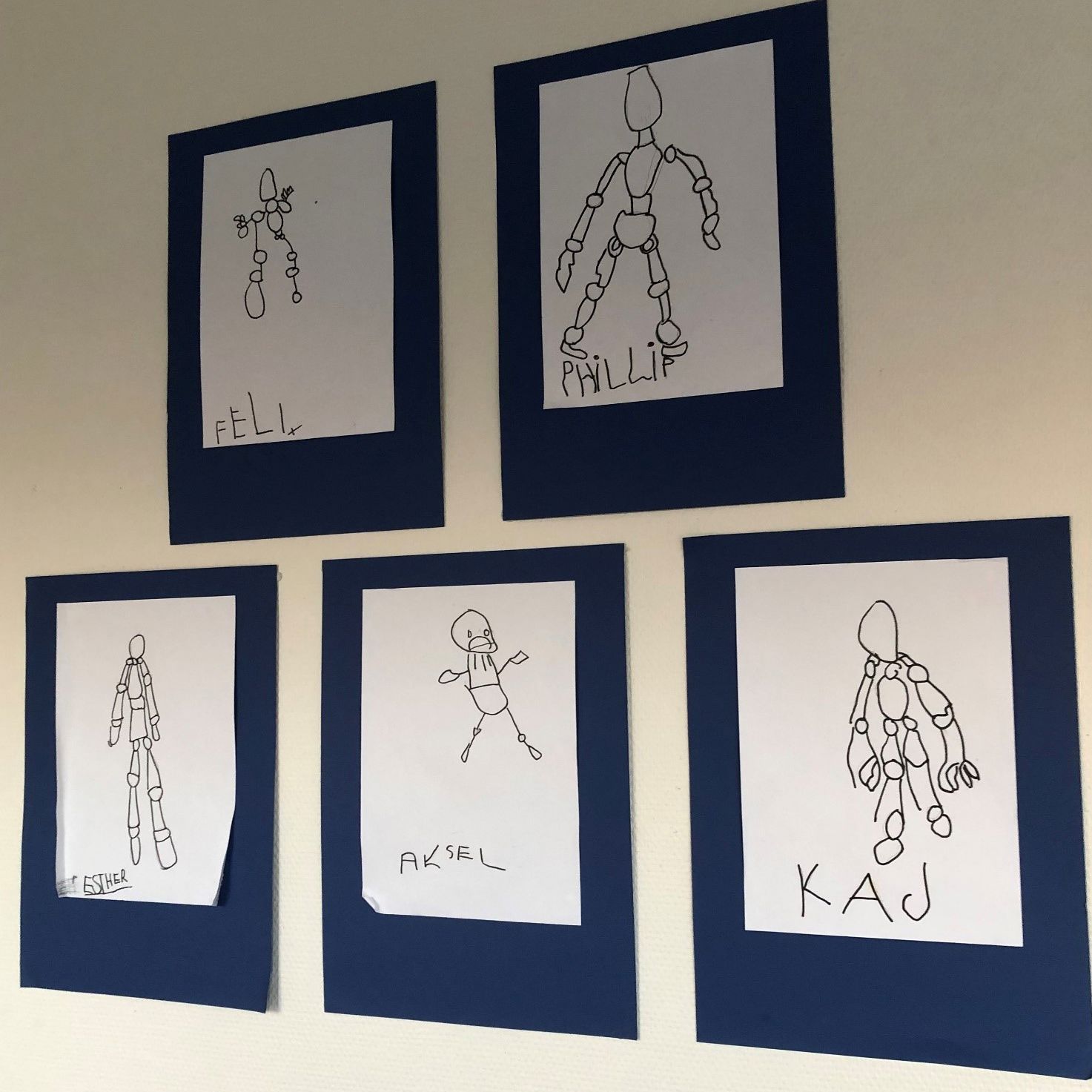 Tegninger af skeletter