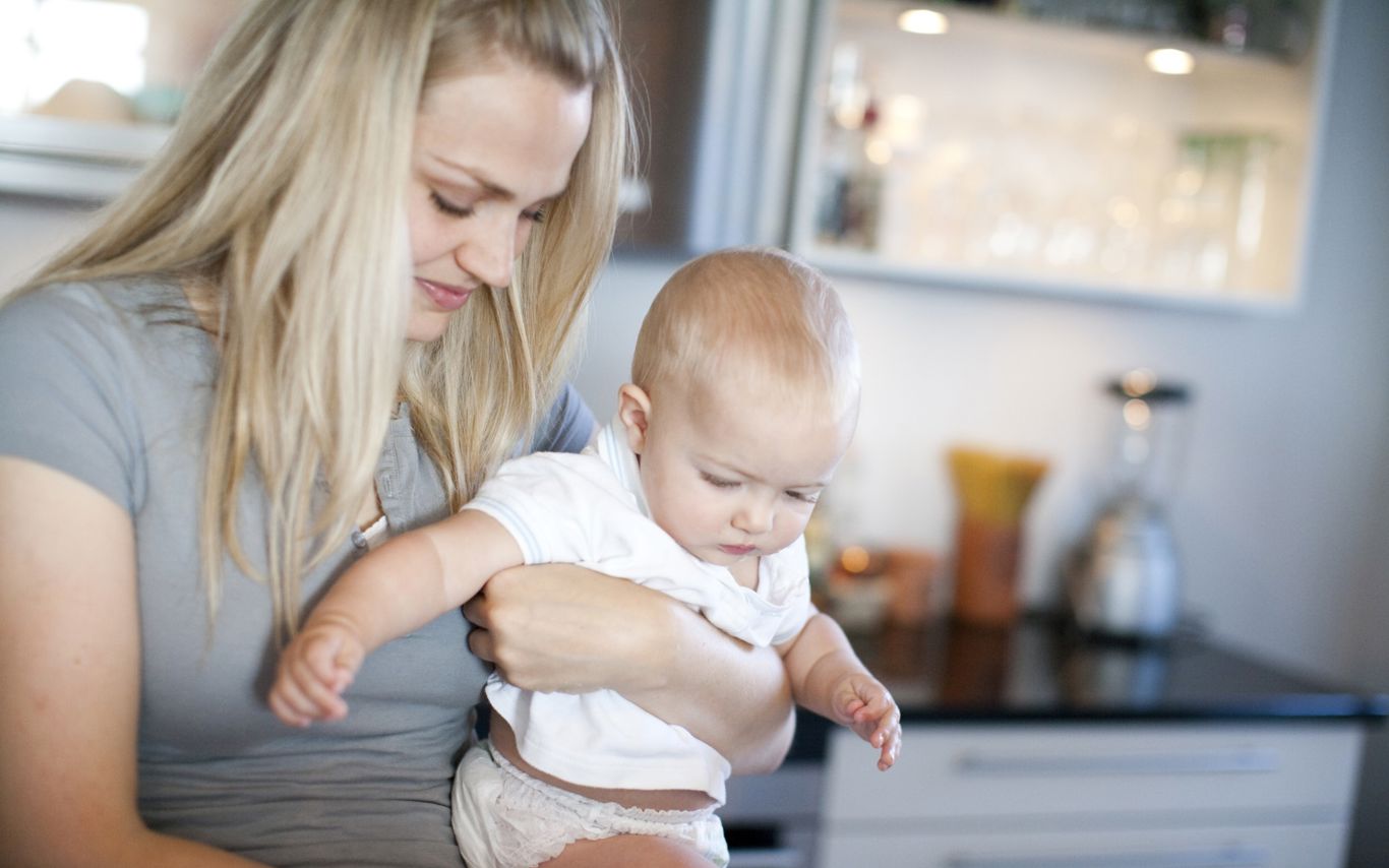 Mor med barn