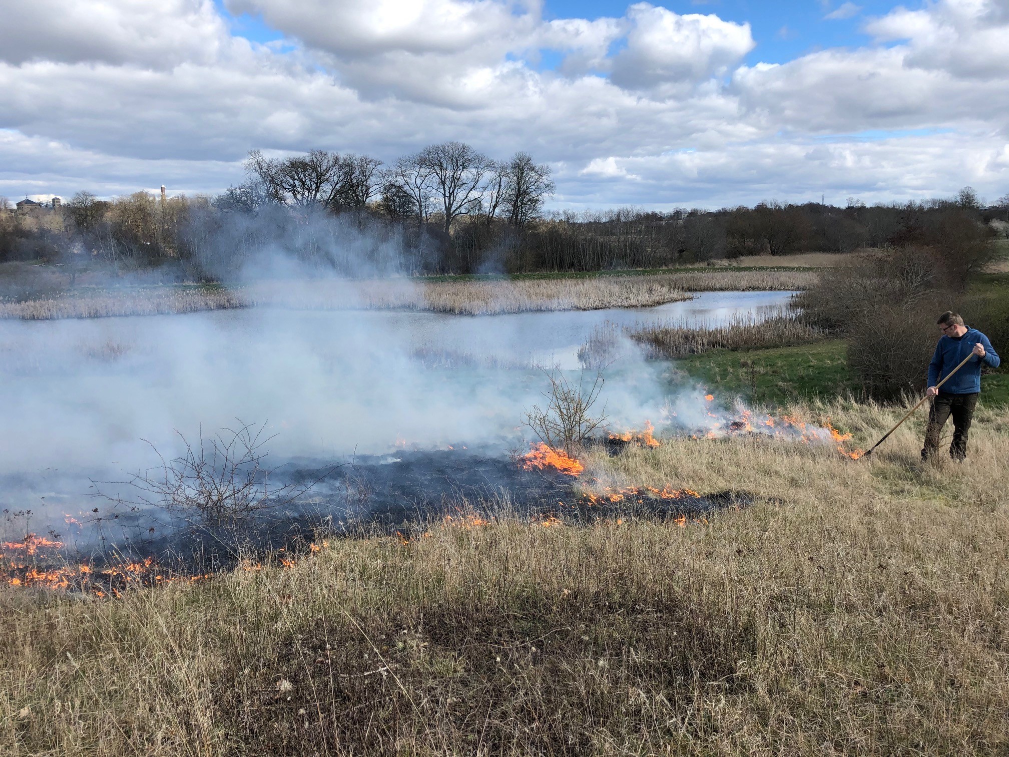 Kontrolleret afbrænding ved Hørhusene