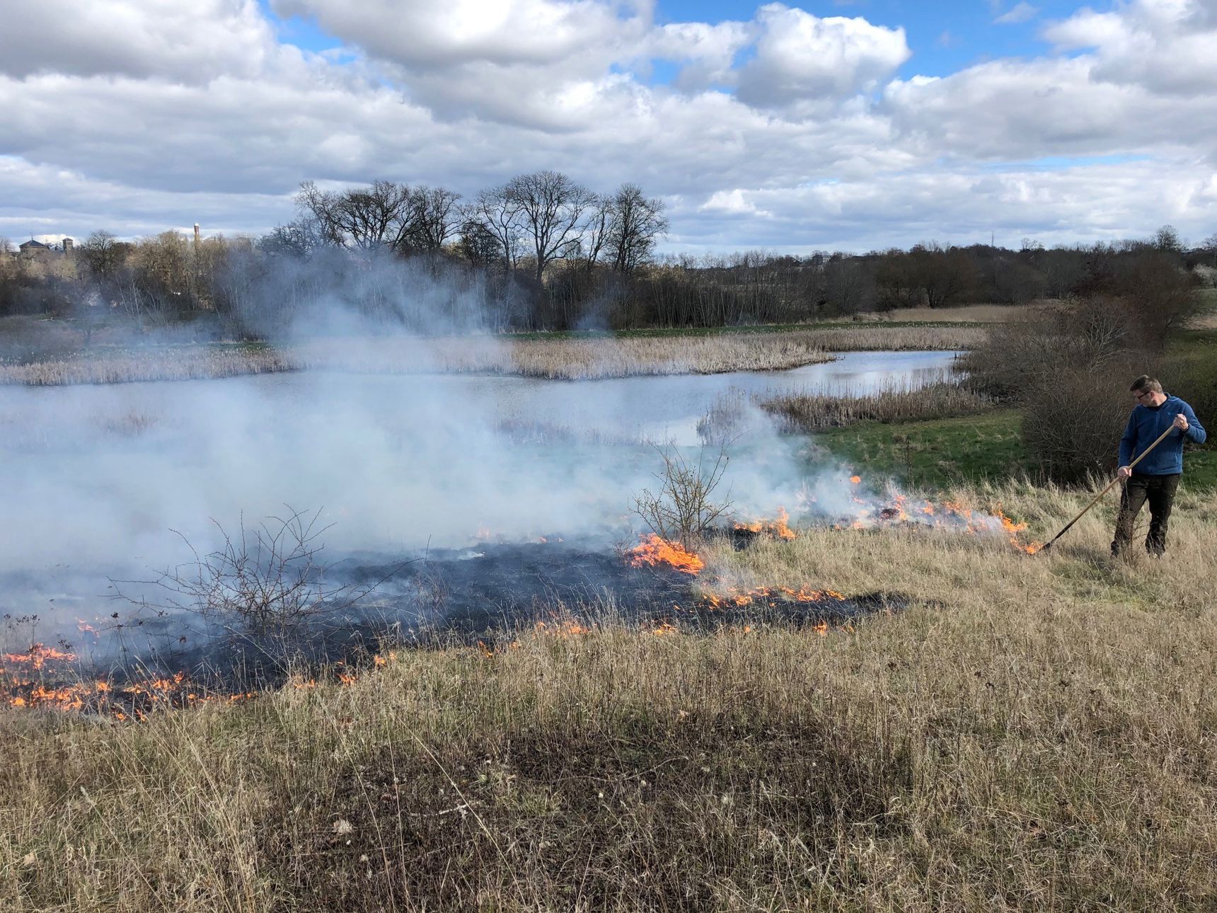 Kontrolleret afbrænding ved Hørhusene