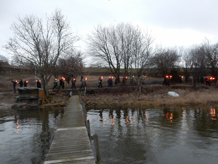 Danmarks Naturfredningsforening Roskilde afholder demonstration med fakkeloptog
